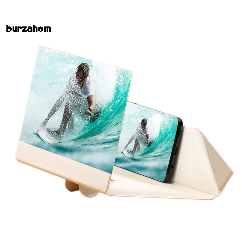 Giá Đỡ Phóng To Màn Hình Điện Thoại Giả Da 10inch Gấp Gọn Tiện Dụng