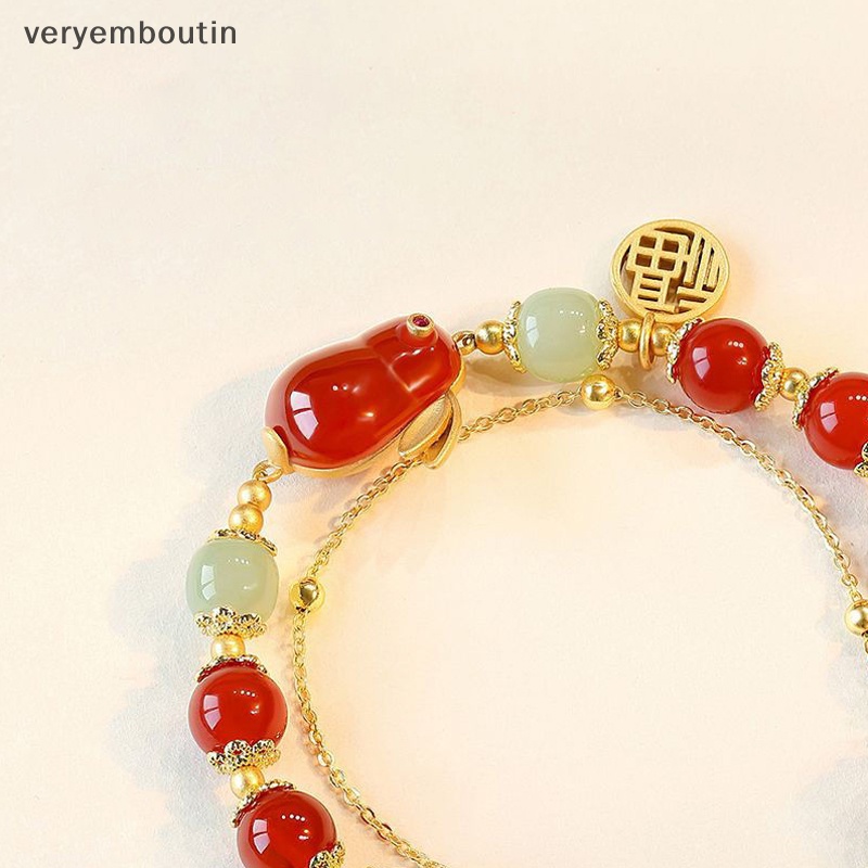 Vòng Tay Hai Lớp Mặt Hình Thỏ Dễ Thương Phong Cách Vintage Cho Nữ