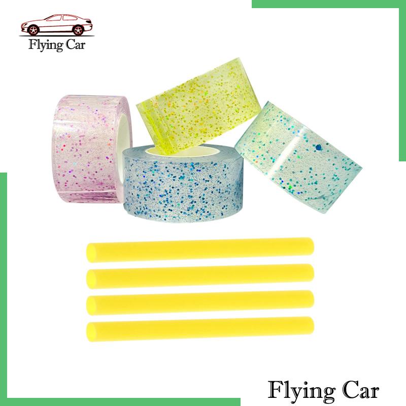 [Lzdjfmy2] 4 Cuộn Băng Dính Kim Tuyến Nano Trong Suốt Cho Người Lớn Làm Đồ Thủ Công DIY