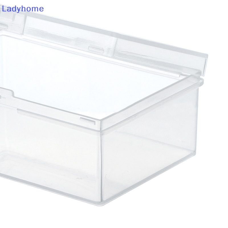 Hộp Nhựa Trong Suốt Hình Chữ Nhật Có Nắp Đậy Đựng Đồ Dùng Tiện Lợi