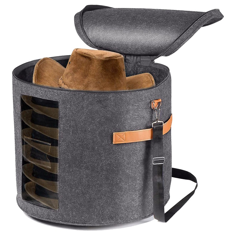 Hộp Tròn Đựng Mũ / Đồ Chơi / Thú Nhồi Bông Có Nắp Gấp Gọn Tiện Lợi