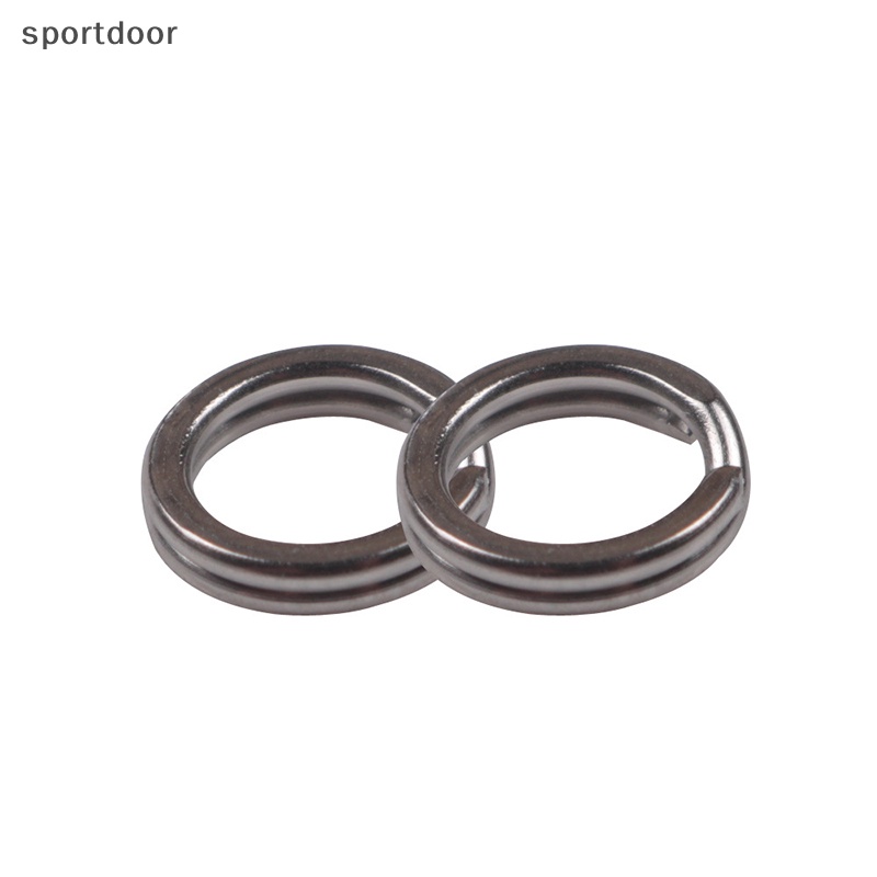 Set 100 Vòng Thép Không Gỉ Cứng 2.5-8MM Gắn Mồi Câu Cá Chuyên Dụng