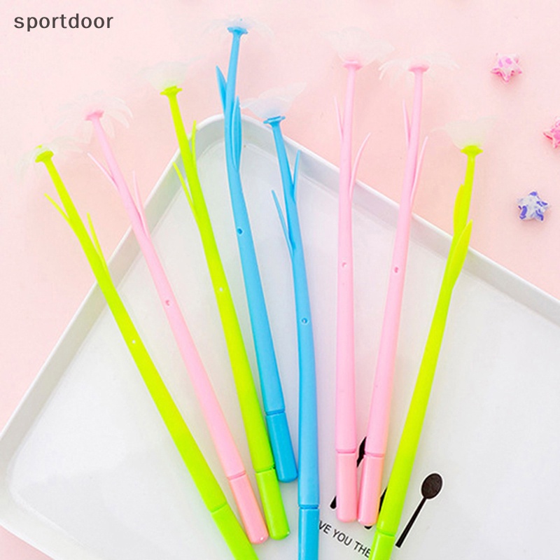 1 Cây Bút Mực Gel Bằng Silicone Hình Bông Hoa Thay Đổi Màu Sắc Sáng Tạo Dành Cho Học Sinh