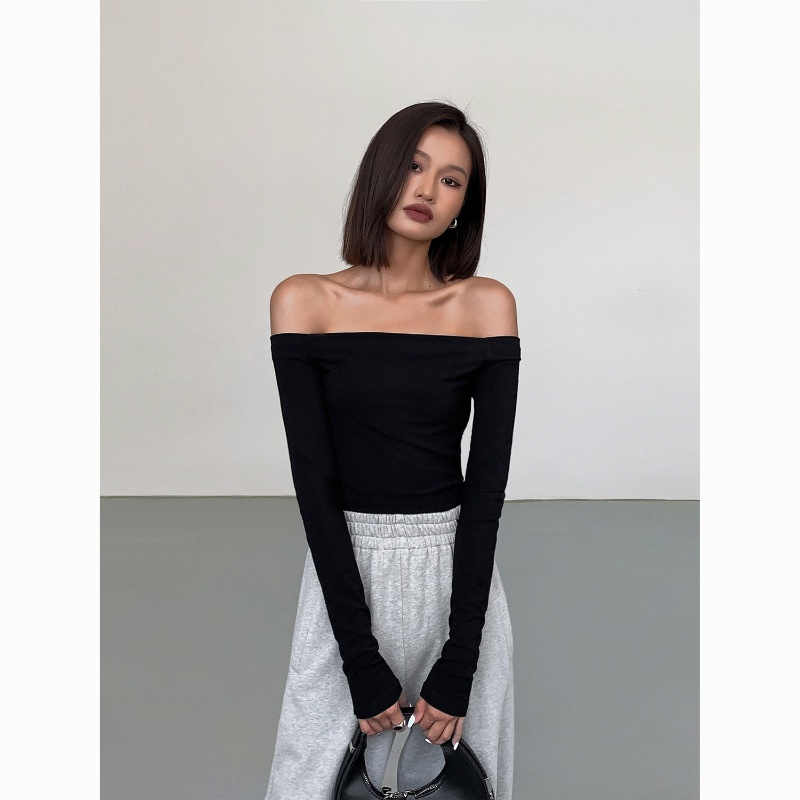 Áo Dệt Kim Trễ Vai Form Ôm Kiểu Dáng Quyến Rũ