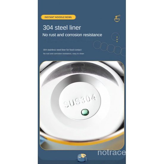 ★Genshin Impact★Kazuha & Scaramouche Bát Ăn Mì Hai Chiều Bằng Thép Không Gỉ Hai Chiều Cho Trò Chơi Merchandise