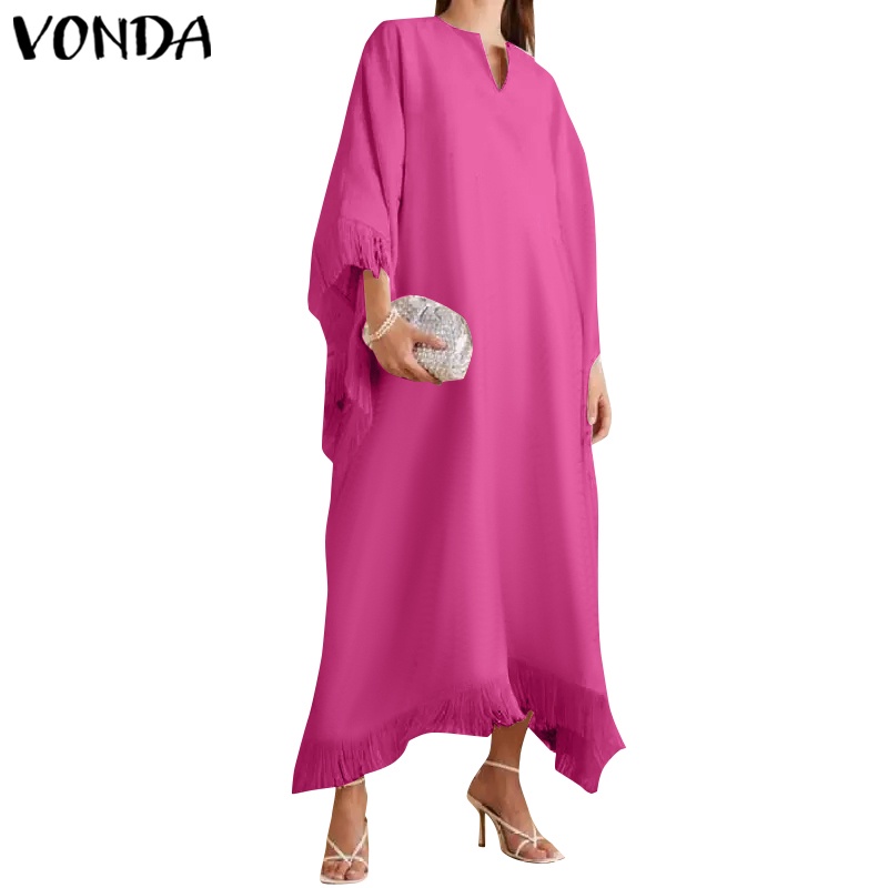 Đầm Tay Lửng Dáng Chữ A Cổ Chữ V In Họa Tiết Hoa Phong Cách Vintage Dành Cho Nữ