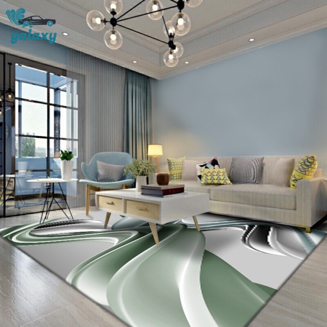 Galaxy Thảm Chống Trượt Siêu Mềm Họa Tiết Hình Học Trừu Tượng Trang Trí Nhà Bếp