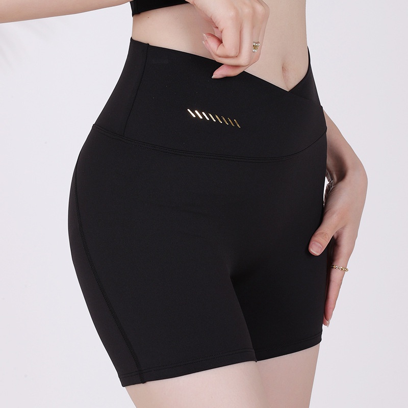 Quần Short Thể Thao Dáng Ôm Chữ V Có Túi Nâng Hông Dành Cho Nữ