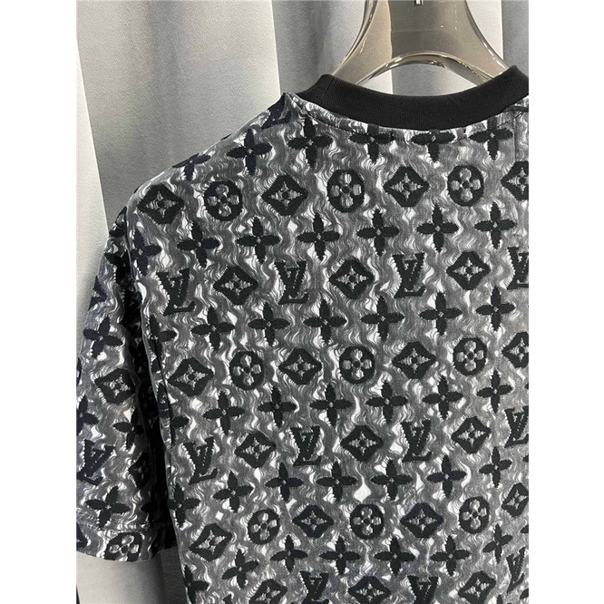 Áo Thun Tay Ngắn Cổ Tròn Thêu Hình jacquard Mới Cho Nam