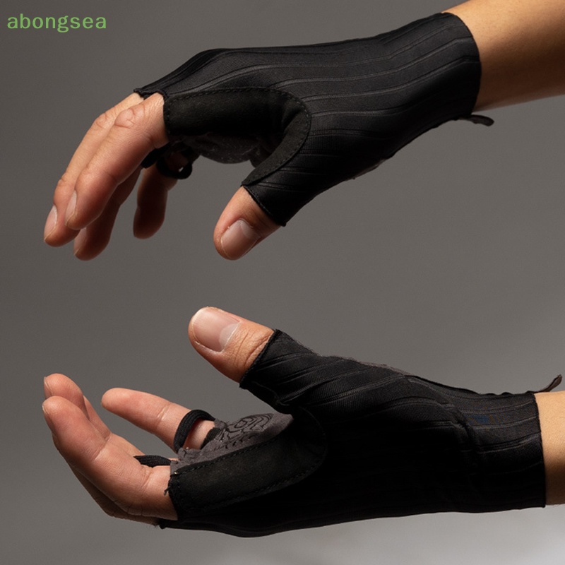 Abongsea Găng Tay Đạp Xe Nửa Ngón Mềm Mại Thoáng Khí Chống Trượt Chống Sốc