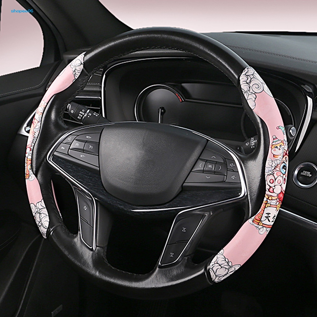 Set 2 Đệm Bọc Tay Lái Xe Hơi Unisex Chống Trượt