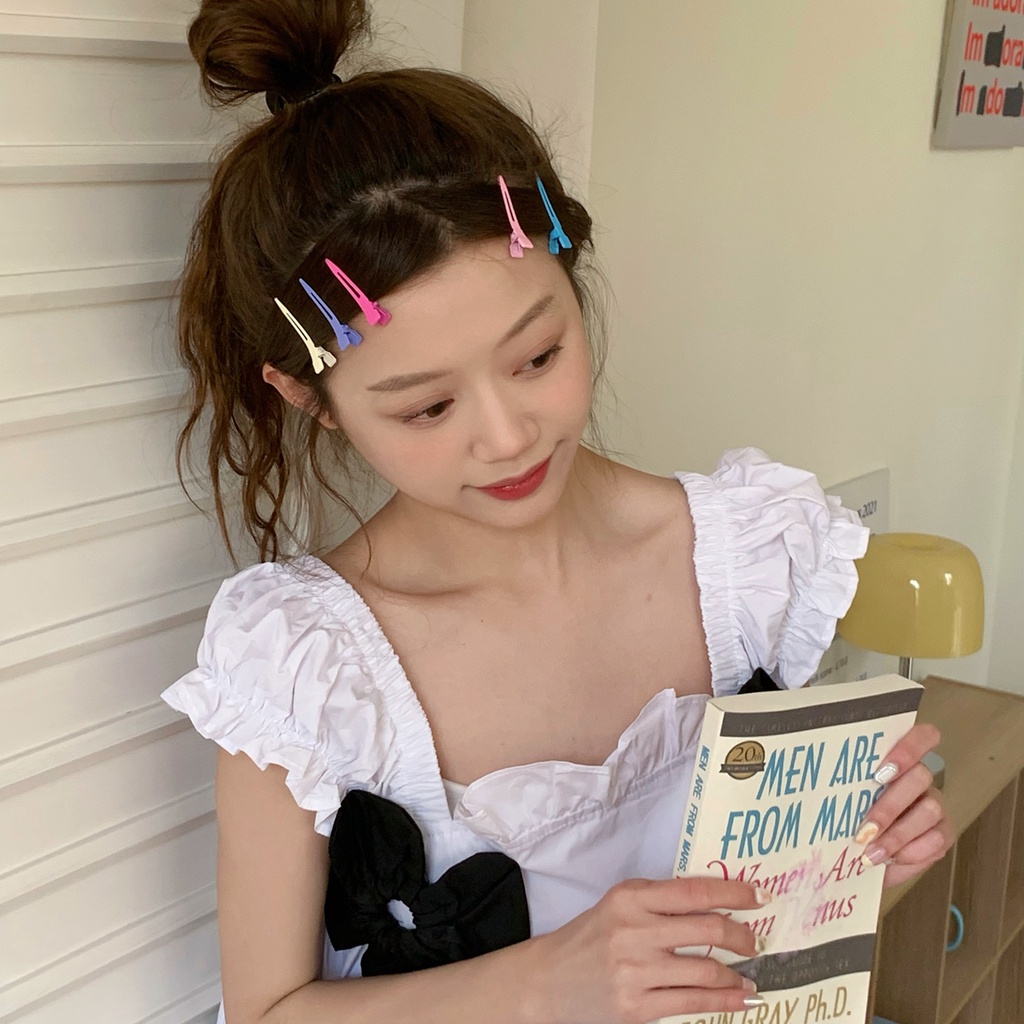 Hộp 20 Kẹp Tóc Màu Kẹo Phong Cách Ins Mới Cho Nữ