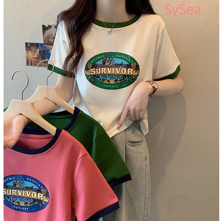 Áo Thun Plus Size In Chữ Thời Trang Mùa Hè Cho Nữ