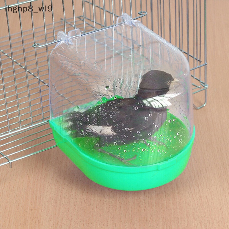 Nhựa chim nước tắm hộp bồn tắm Parrot cho PARAKEET treo bát mới