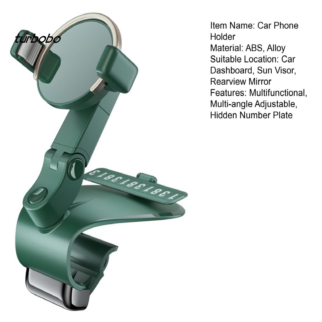 Giá Đỡ Điện Thoại Chống Trầy Gắn Tấm Chắn Nắng Xe Hơi Xoay Được Tiện Lợi