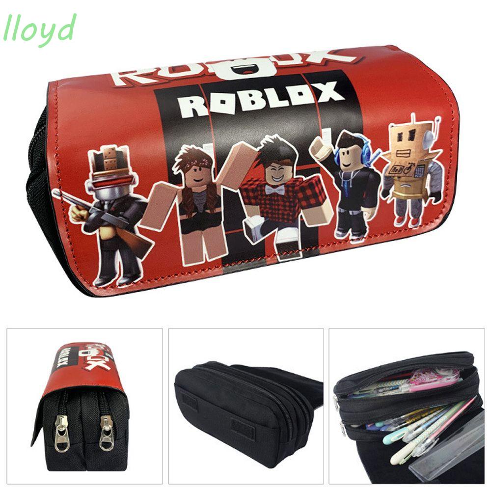 Túi Đựng Bút Bằng Vải Canvas In Hình Roblox Có Khóa Kéo Đa Năng Tiện Dụng