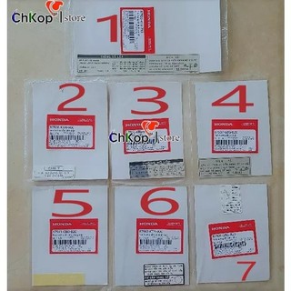 Tem thông số xe máy honda chính hãng