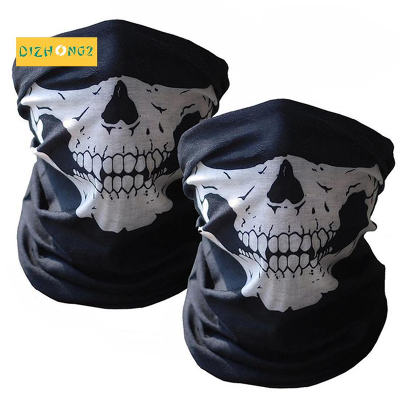 2 CÁI Mát Xe Đạp Trượt Tuyết Nửa Mặt Mặt Nạ Ma Khăn quàng cổ Đa Công Dụng Ấm Cổ COD