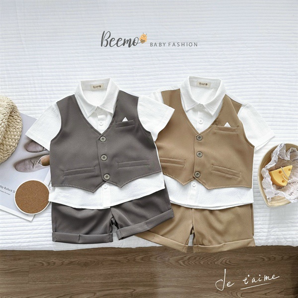 set sơ mi ghile công tử