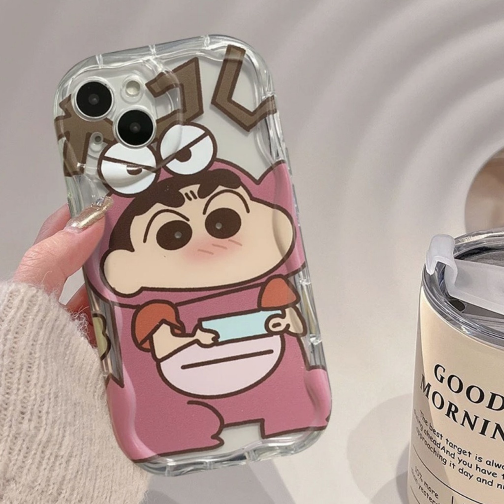 ✅Ốp Điện Thoại Mềm In Hình Shin-Chan Dễ Thương Cho Iphone 11promax 13 12 xr xs 14 X2YR