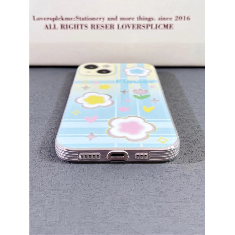 ✅Ốp Điện Thoại Trong Suốt Họa Tiết Hoa Phong Cách Hàn Quốc Cho Iphone13 11max 14pro12ins Apple 1