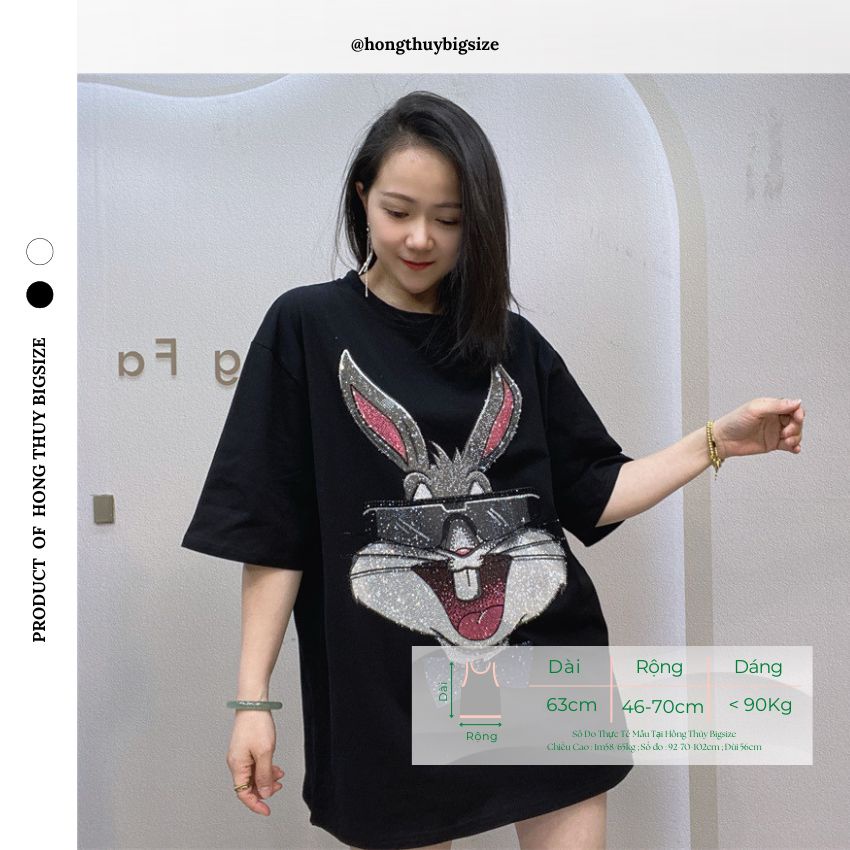 Áo Thun Nữ Bigsize From Rộng Dấu Quần Che Khuyết Điểm