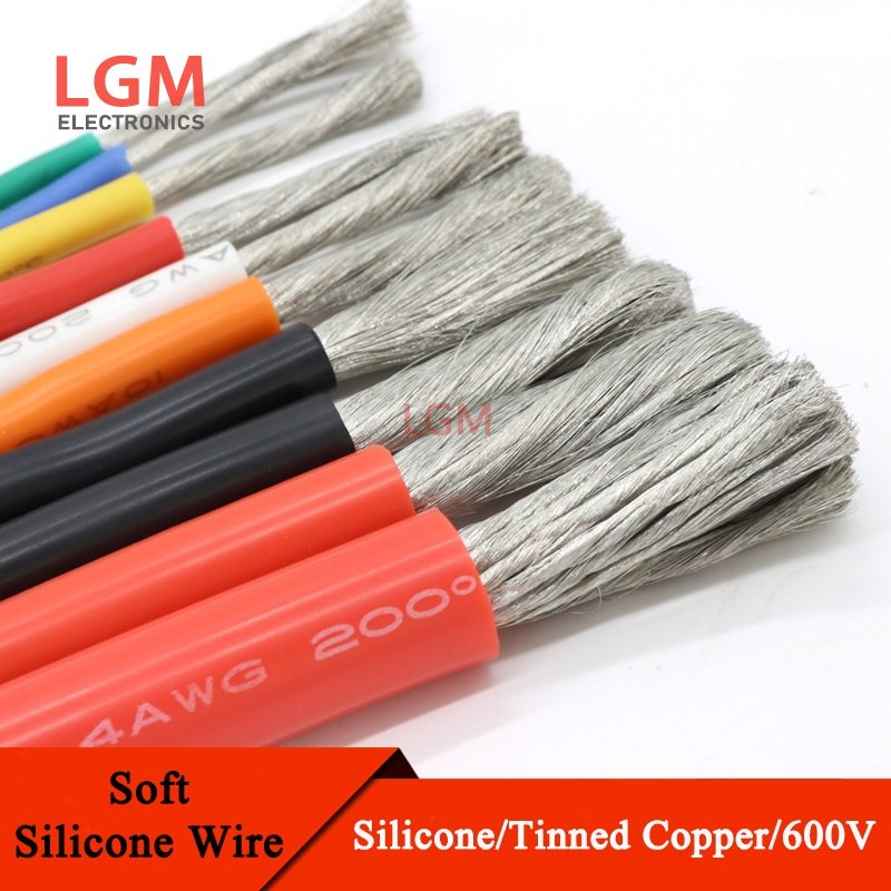 Dây Silicone Mềm Chịu Nhiệt 12 Cái 13AWG 14AWG 15AWG 16AWG 17AWG 18AWG