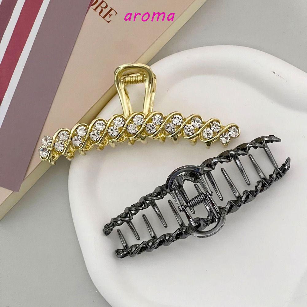 Kẹp Tóc Dạng Xoắn Lớn Bằng Kim Loại Đơn Giản Thời Trang Cho Nữ|Kẹp Tóc Hình Cá Mập Phong Cách Hàn Quốc