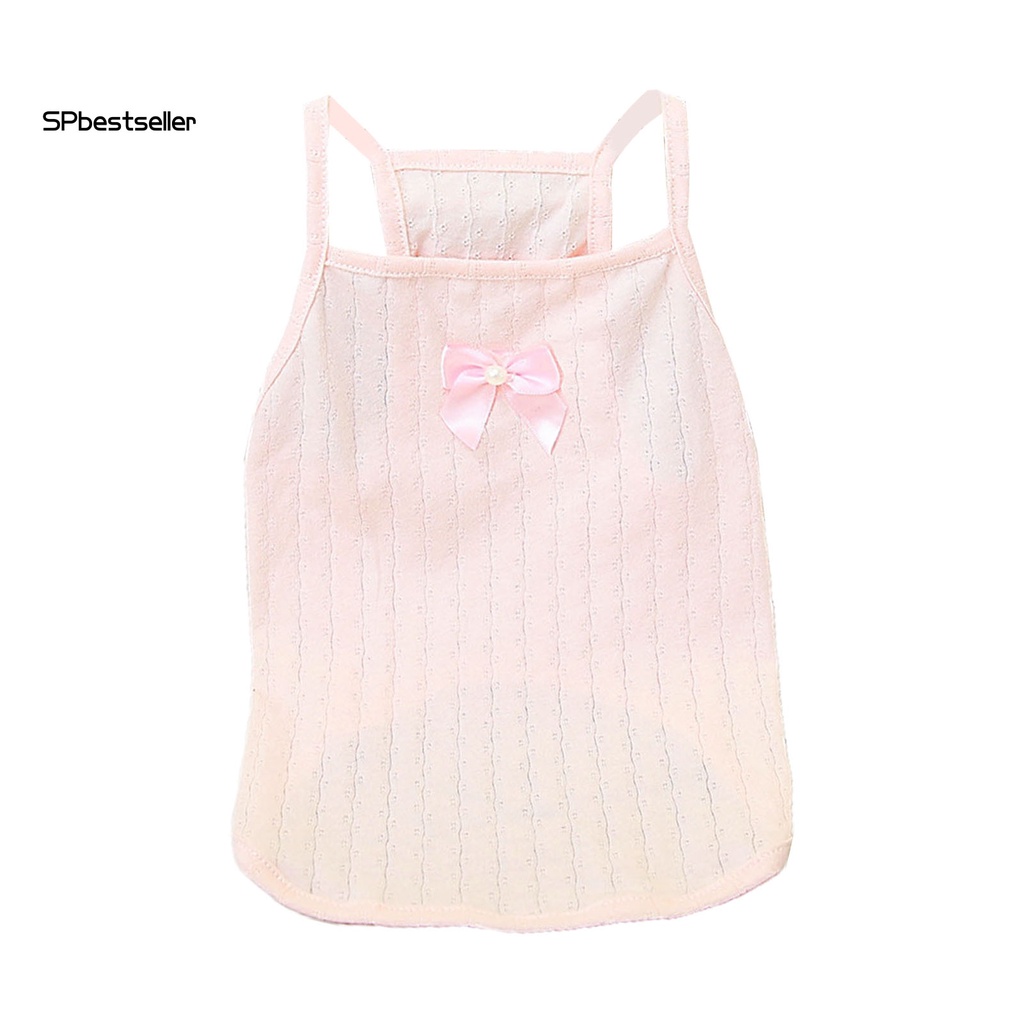 Spbestsellwr Áo Vest Cotton Mỏng Nhẹ Linh Hoạt Không Lộ Vân Tay Thắt Nơ Trang Trí Mùa Xuân Cho Cún Cưng