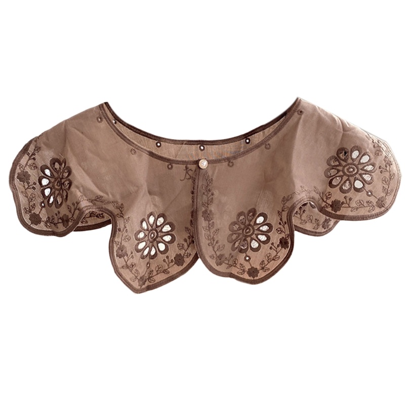 Cổ Áo Giả Thêu Ren Có Thể Tháo Rời Cho Nữ