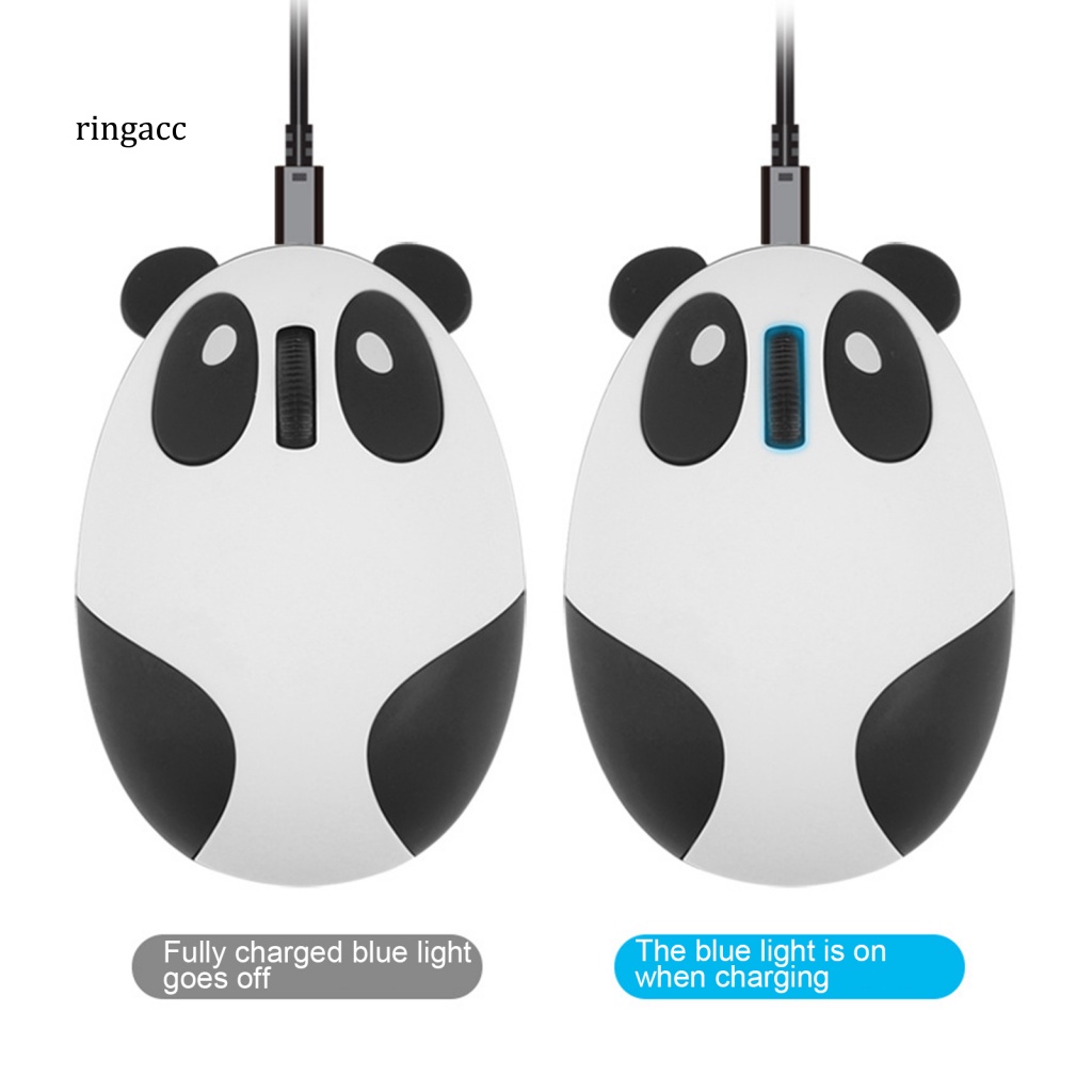 Chuột Không Dây RGA ABS Hình Gấu Trúc Dễ Thương 2.4G 1200DPI