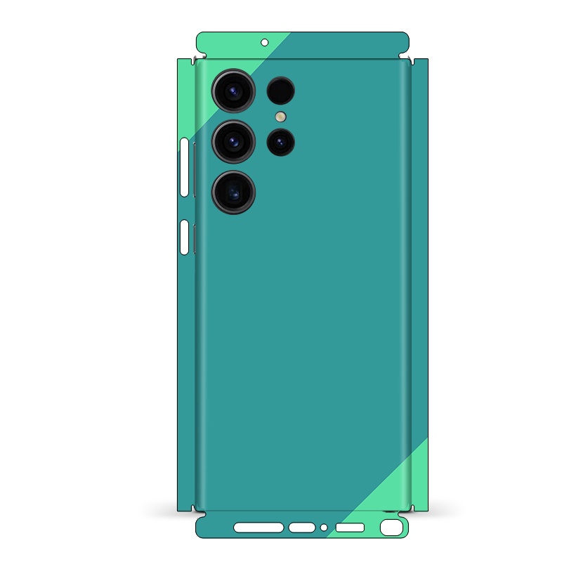 Morandi Màu Sắc Đơn Giản Da Cho Samsung Galaxy S23 S22 S24 Ultra Plus A52 A52s 5G Mặt Sau Phim Bảo Vệ Màn Hình 3M Quấn Đổi Màu Miếng Dán