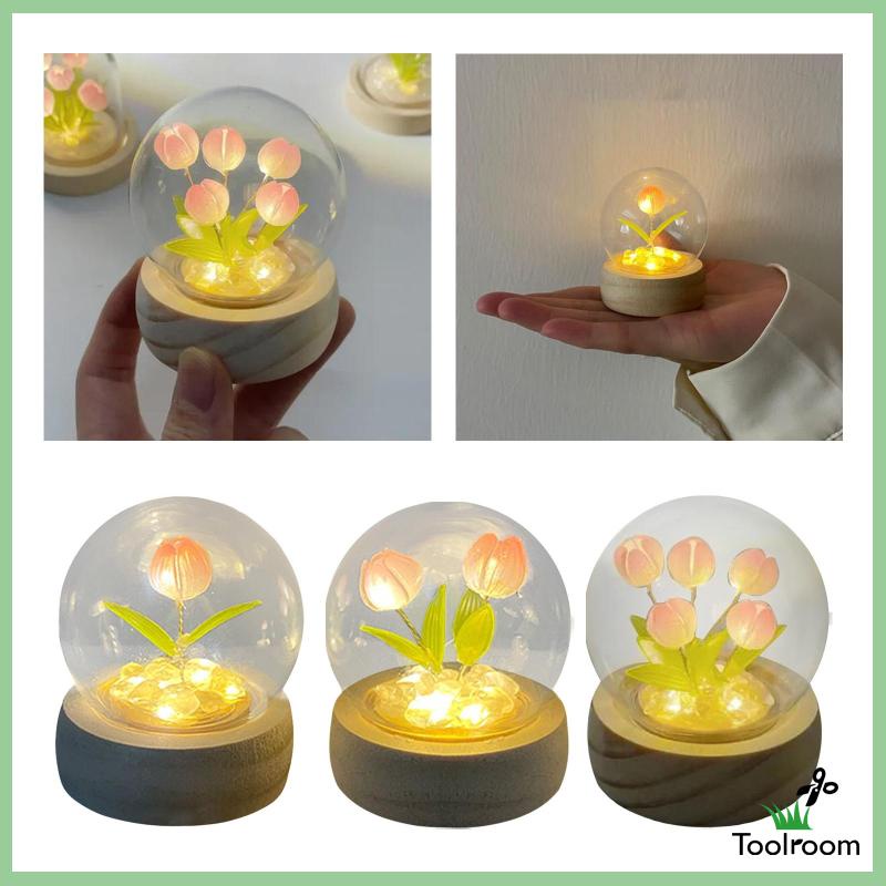 Đèn Ngủ Hình Bông Hoa Dùng Trang Trí Bàn DIY