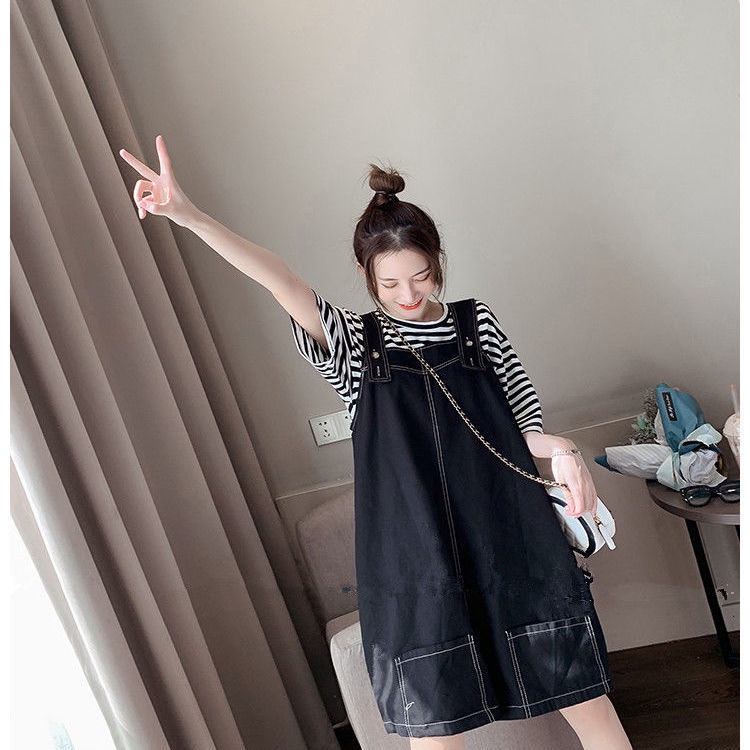 Quần Yếm Ngắn Dáng Rộng Plus Size Phong Cách Hàn Quốc Cho Nữ