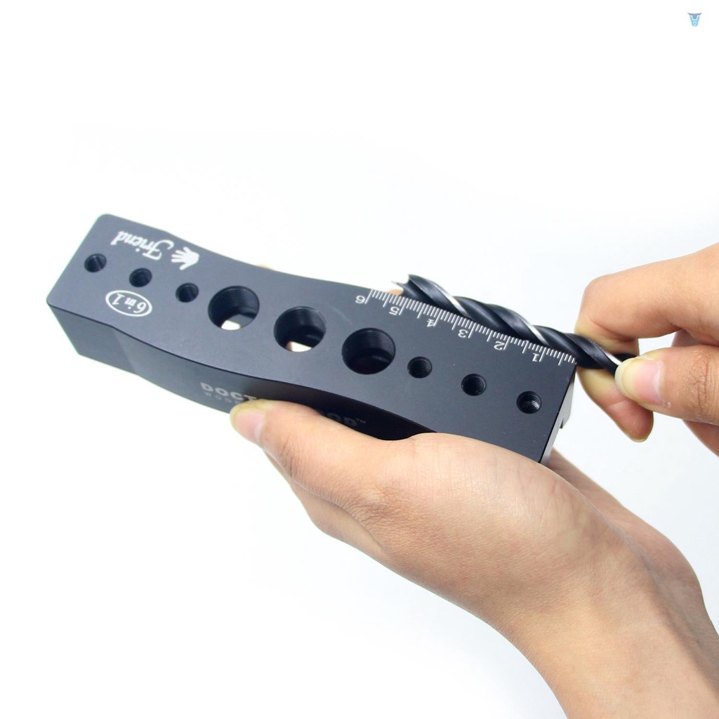 Dụng Cụ Định Vị Mũi Khoan Gỗ 6 Trong 1 Đa Năng Tiện Dụng DIY
