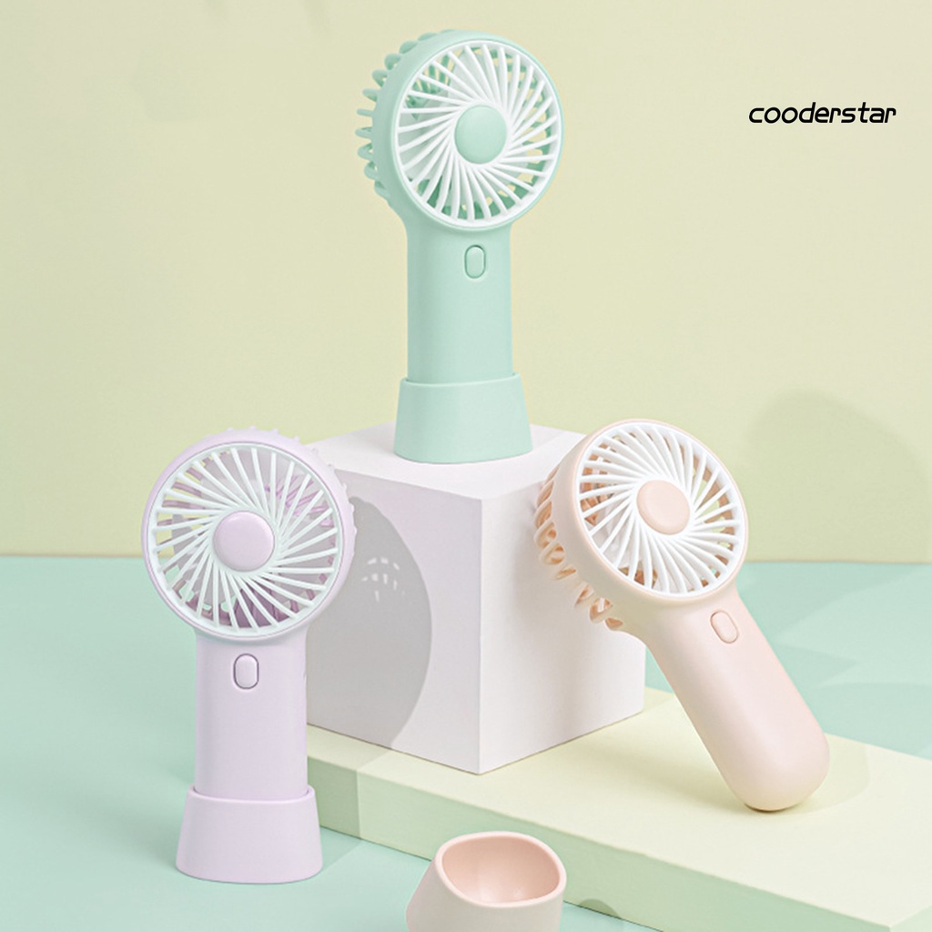 1 Bộ Quạt 2 Bánh Răng Cầm Tay Mini Tiếng Ồn Thấp Có Thể Tháo Rời