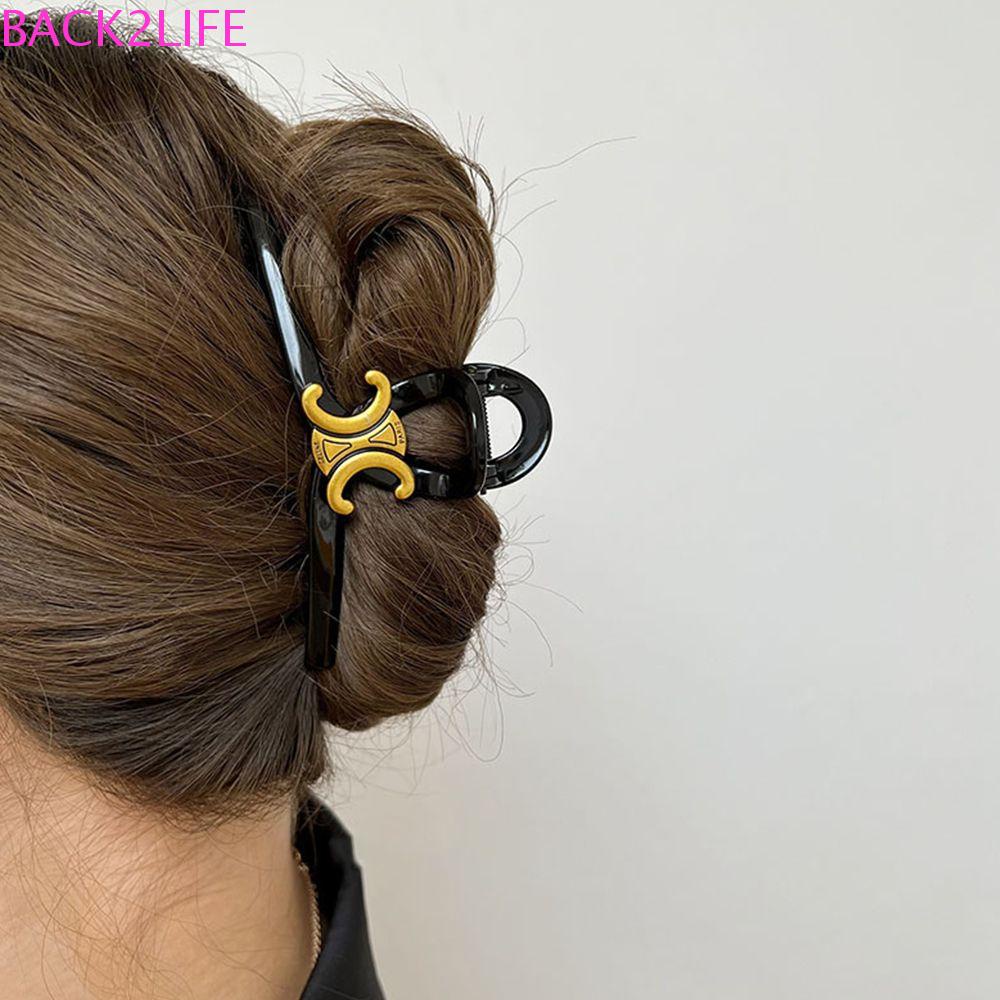 Kẹp Tóc Càng Cua Nhựa Resin Đơn Giản Sáng Tạo Cho Nữ 2life Giá Đỡ