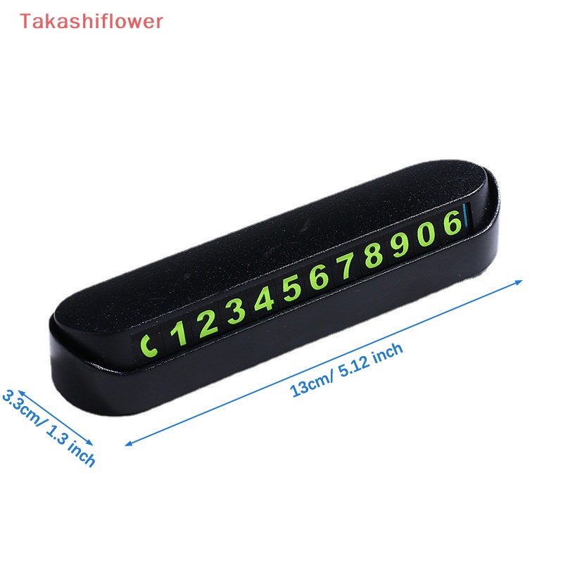 Thẻ Đậu Xe Tạm Thời Để Lại Số Điện Thoại Màu Dạ Quang Tiện Dụng