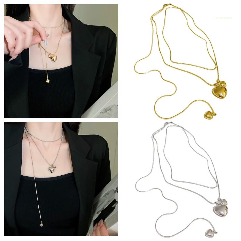 Vòng cổ Hình Trái Tim Phong Cách Hàn Quốc Cho Nữ