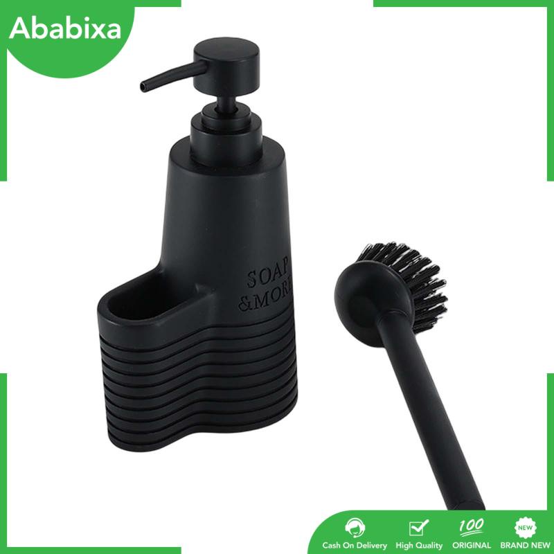 Giá Đỡ Cọ Rửa Chén / Xà Phòng Có Ngăn Đựng Xà Phòng Màu Đen Dễ Sử Dụng Hàng Ngày
