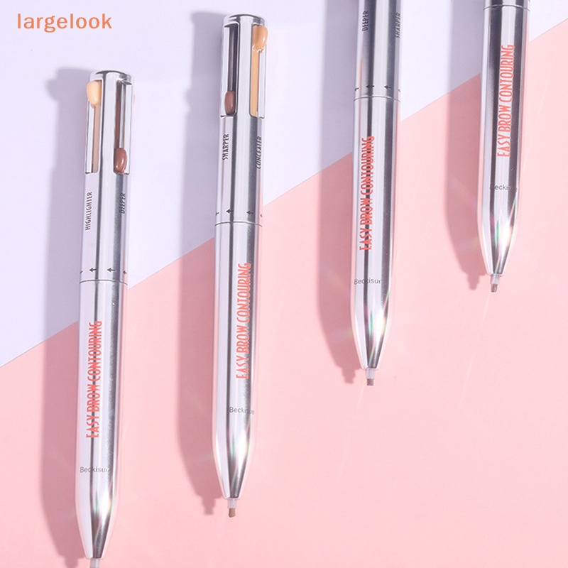 Bút Kẻ Lông Mày 4 Trong 1 4 Màu Sắc Tùy Chọn Chống Thấm Nước Và Mồ Hôi