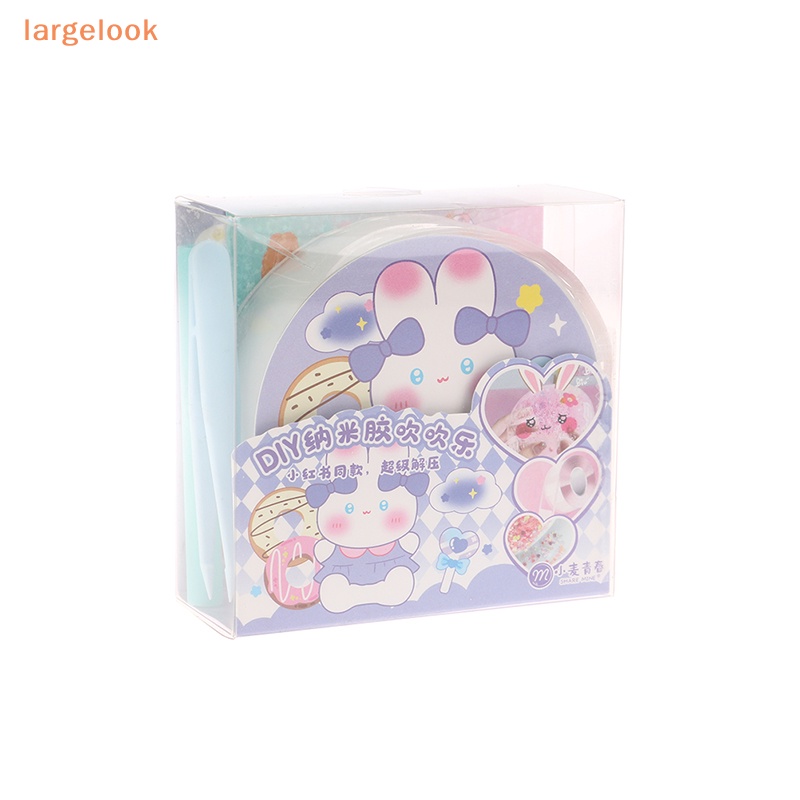 Bộ Dụng Cụ Thổi Bong Bóng Nano Họa Tiết Hoạt Hình DIY