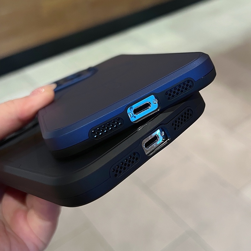 Bao Da Điện Thoại PC Mặt Nhám Từ Tính Có Giá Đỡ Cho iPhone 14 Plus 13 12 11 Pro Max XS