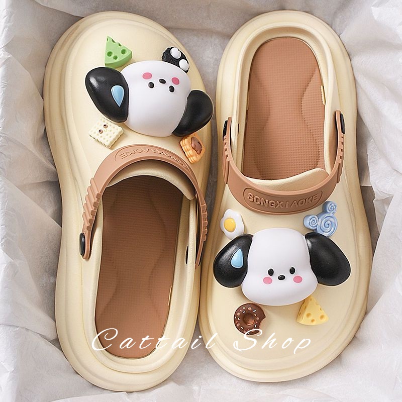 Cattail dép dép nữ dép bánh mì nữ dép bánh mì nữ Chống Trượt 051809