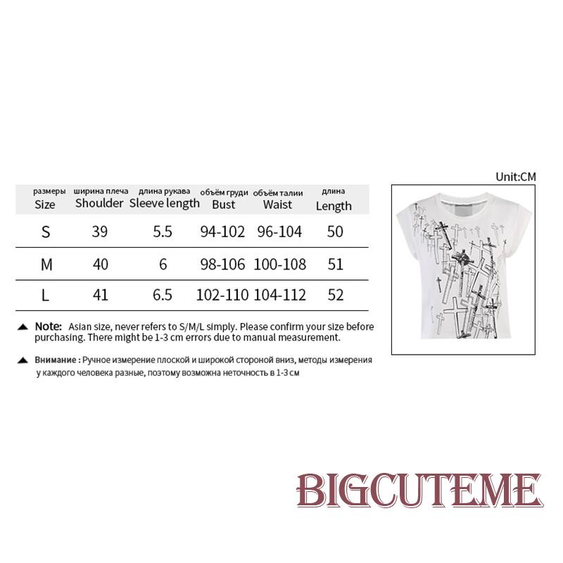 Áo Thun Tay Ngắn Cổ Tròn In Hình Đan Chéo Thời Trang Mùa Hè Cho Nữ