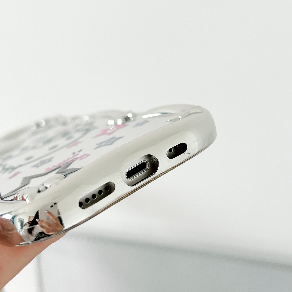 Ốp Điện Thoại PC Cứng Chống Sốc Mạ Điện Họa Tiết Hello Kitty Dễ Thương Cho iphone 14 13 12 11 Pro Max