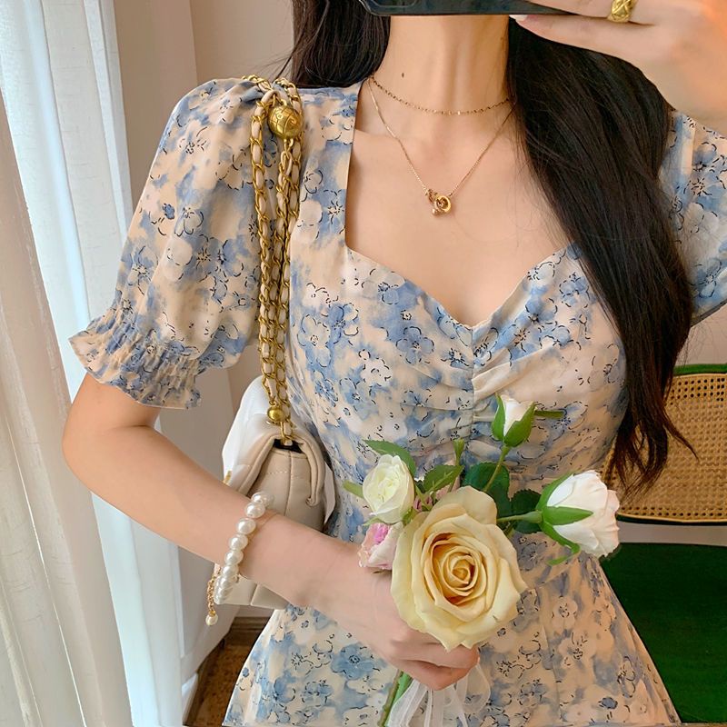 Đầm Plus Size Họa Tiết Tranh Sơn Dầu Thời Trang Mùa Hè Cho Nữ