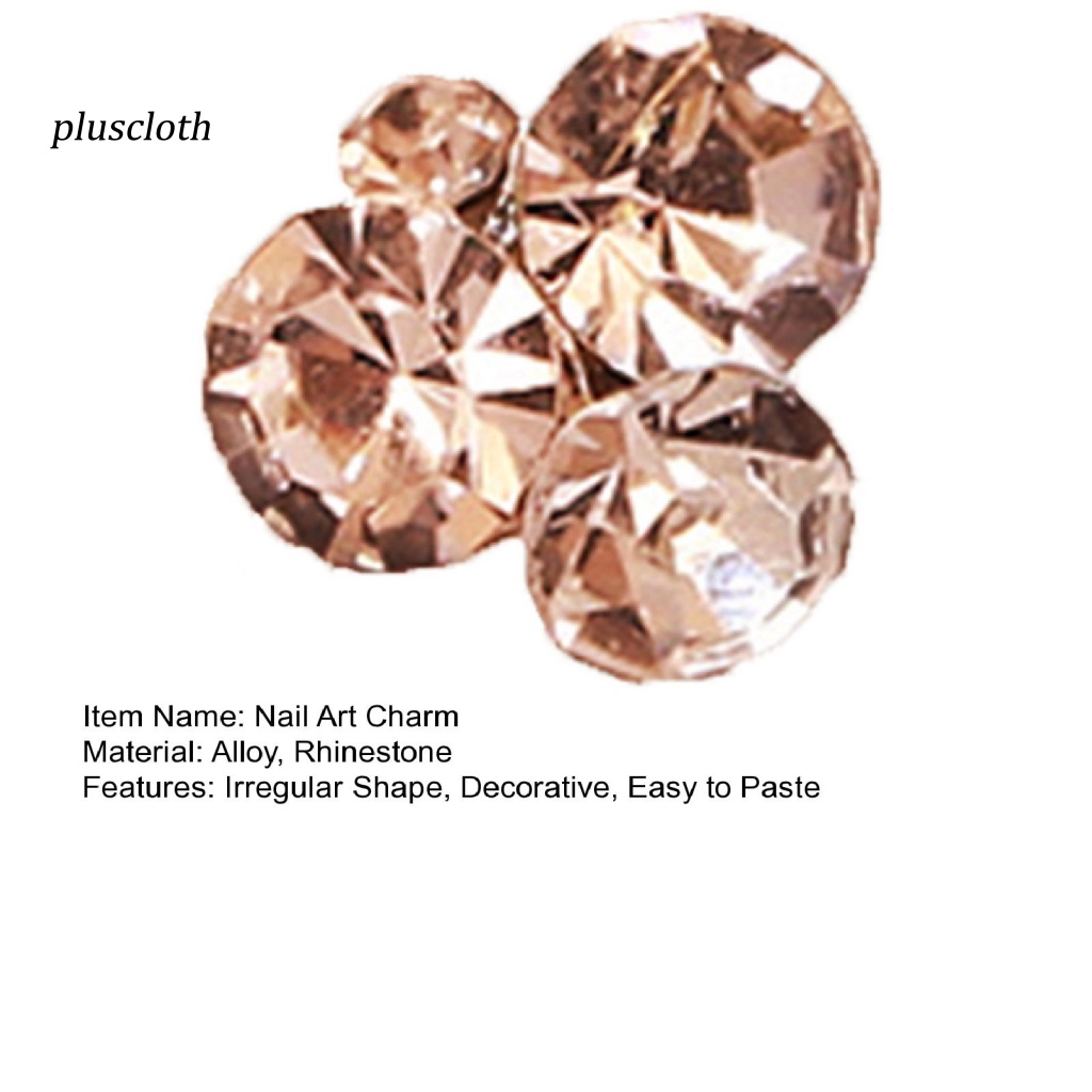 Bộ 5 Hạt Đá 3D Lấp Lánh Đính Móng Nghệ Thuật