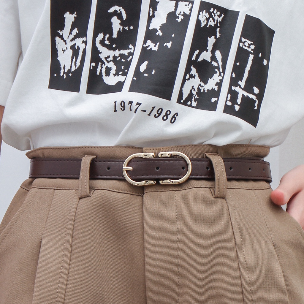 Thắt Lưng Khóa Kim Loại Phong Cách Retro Mới Cho Nữ