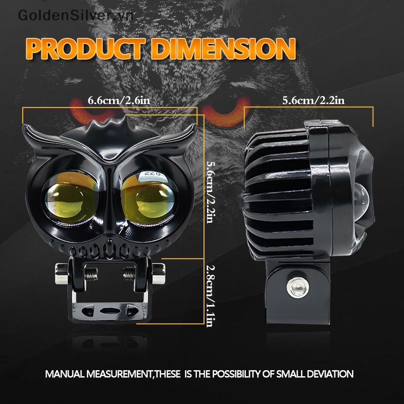 Đèn LED Hai Màu Bạc / Vàng Ánh Sáng Trắng Hình Cú Mèo Độc Đáo Trang Trí Nhà Cửa